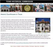 Texas Historical Commission Website Screenshot